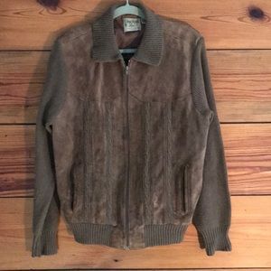 Vintage Oakton Ltd Suede Sweater Jacket M